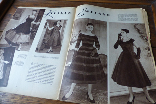 Časopis Berlins Modenblatt 11/1957, móda, střihy! — foto 2