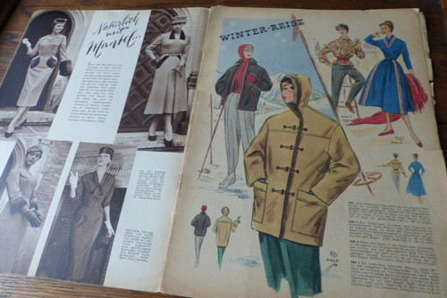 Časopis Berlins Modenblatt 11/1957, móda, střihy! — foto 6