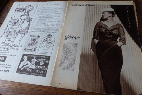 Časopis Berlins Modenblatt 11/1957, móda, střihy! — foto 3