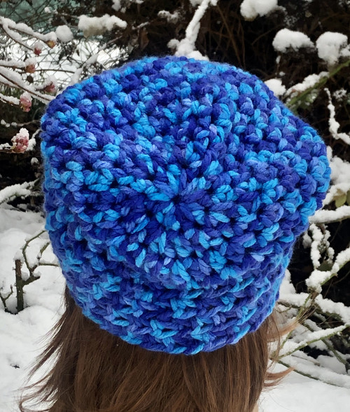 Beanie modrá — foto 3