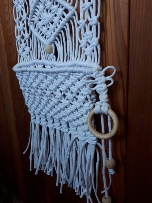 Závěsný macramé kapsář 4 — foto 6