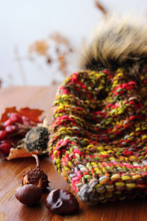 Čapule 100% merino se sw "Košík jablek" — foto 3