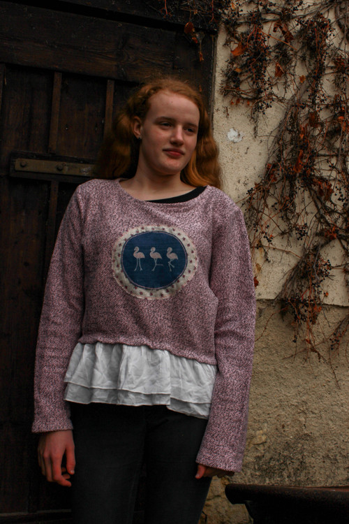 Mikina s plameňáky, XL — foto 5