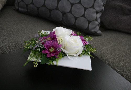 Ikebana s růžemi a chryzantémami — foto 5
