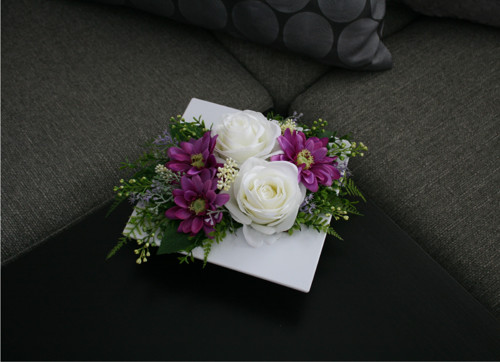 Ikebana s růžemi a chryzantémami — foto 4