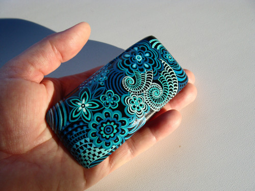 Zentangle - spona na vlasy — foto 2
