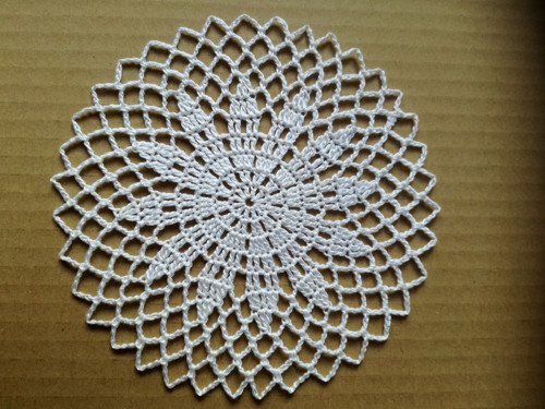 Krajka bílá - do kruhu 15 cm — foto 2