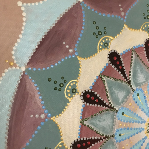 Mandala na plátně — foto 4