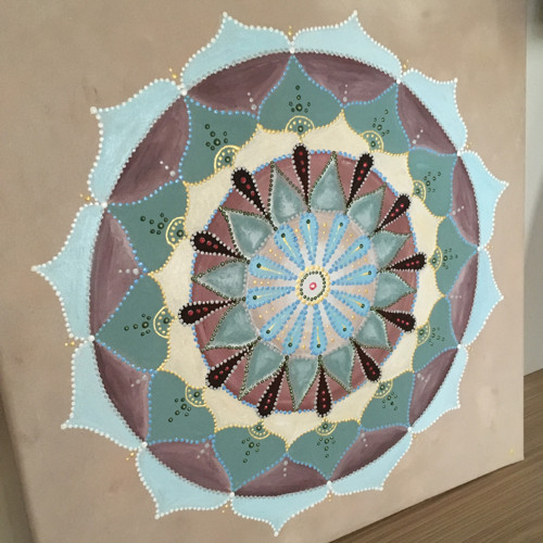 Mandala na plátně — foto 3