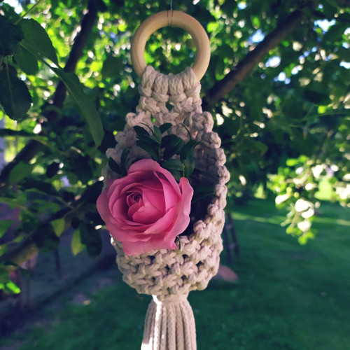 Macramé košíček — foto 2