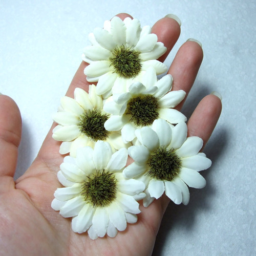 Květy kopretiny 4 cm - 5 ks — foto 2