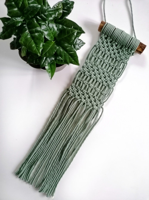 Macrame dekorace ve vavřínové barvě — foto 3