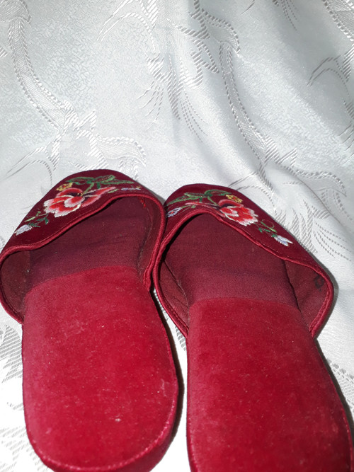Retro dámské červené bačkory... — foto 3