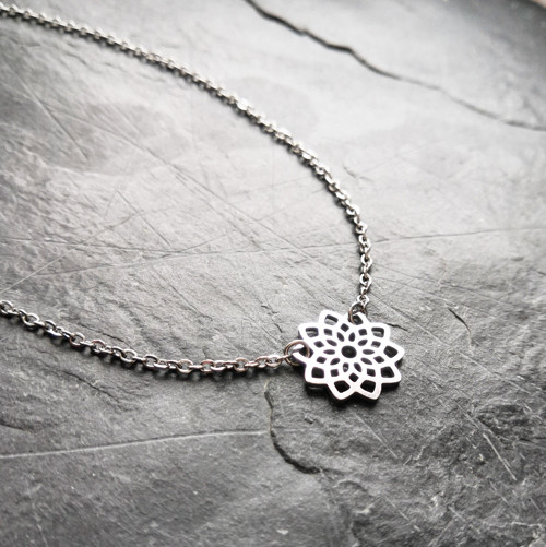Ocelový náhrdelník*mandala — foto 2