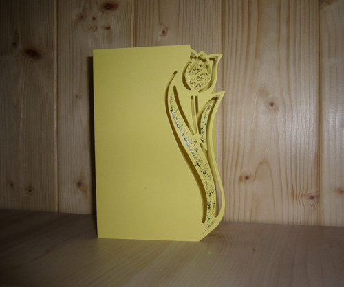 Přání žluté s glitry — foto 3
