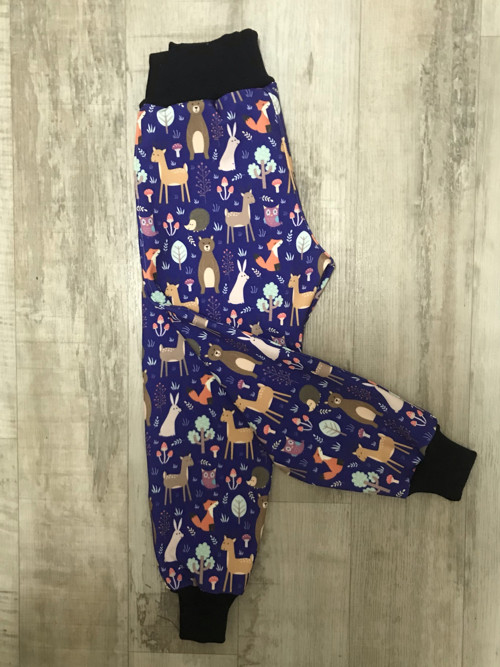 Softshellové kalhoty/ ZVÍŘÁTKA NA MODRÉ — foto 2