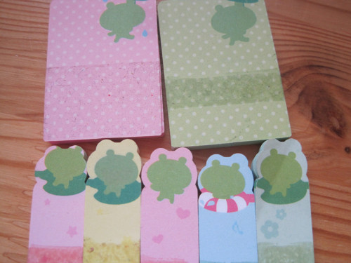 Veselé žabí post-it z Japonska — foto 3