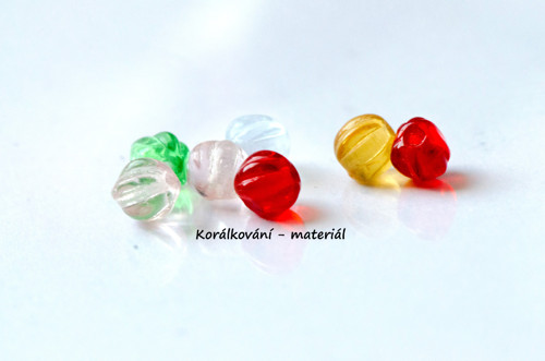 Skleněné korálky mix 50ks — foto 2