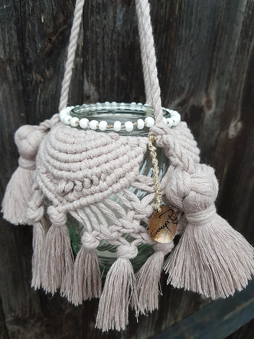 Boho Macrame Svícen- Lucernička — foto 2
