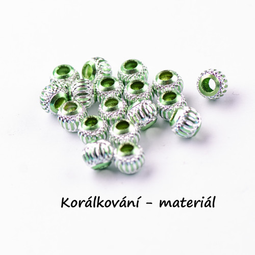 Korálek kovový 2ks — foto 3
