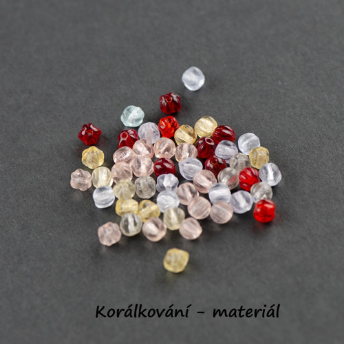 Skleněné korálky mix 50ks — foto 4
