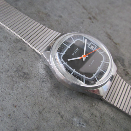 Hodinky Prim "TELEVIZE", z roku 1978 s datumem — foto 6