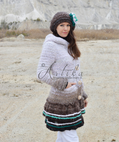 Soft Winter - kabátik s čiapkou — foto 4