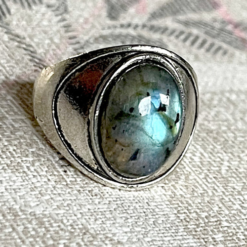 Vintage prsten s labradoritem — foto 5