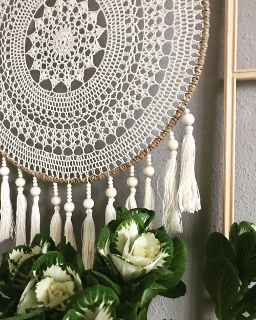 Lapač snů se střapci XXL 55 cm — foto 2
