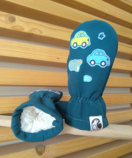 Softshellové rukavičky s kožíškem — foto 2