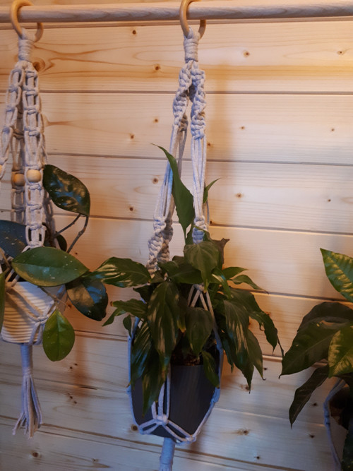 Macramé závěs na květináč 2 — foto 4