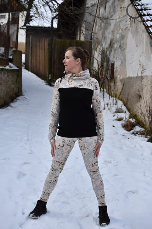 Legíny růže-krémové vel. XL-XXL — foto 2