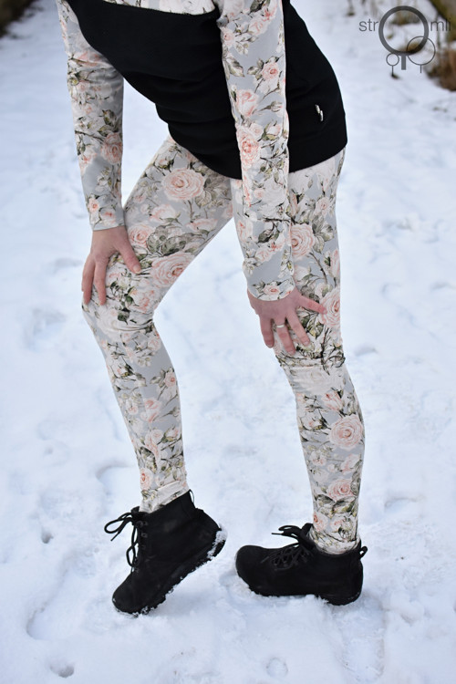 Legíny růže-krémové vel. XL-XXL — foto 5
