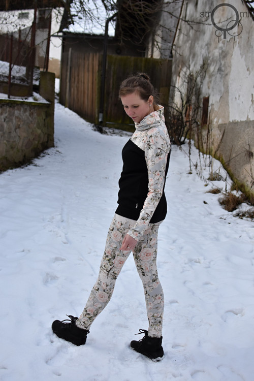 Legíny růže-krémové vel. XL-XXL — foto 4