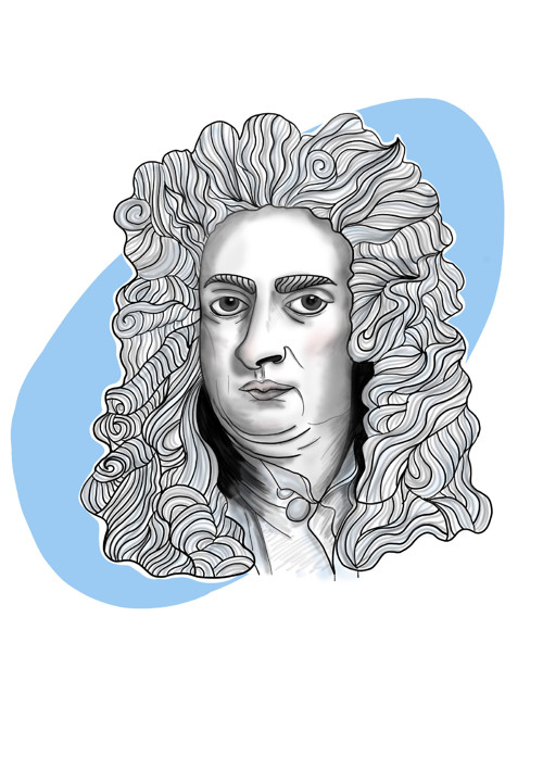 Dámské Tričko Isaac Newton — foto 2