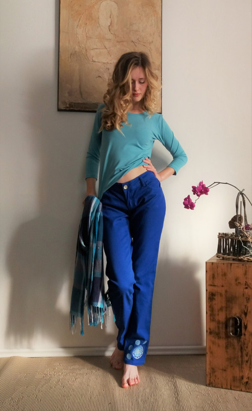 Mandalové Modré Kalhoty — foto 6