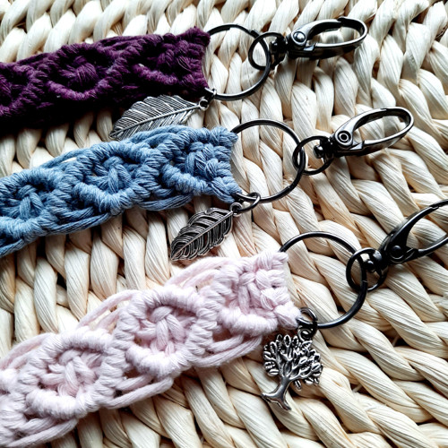 Macrame klíčenky — foto 3