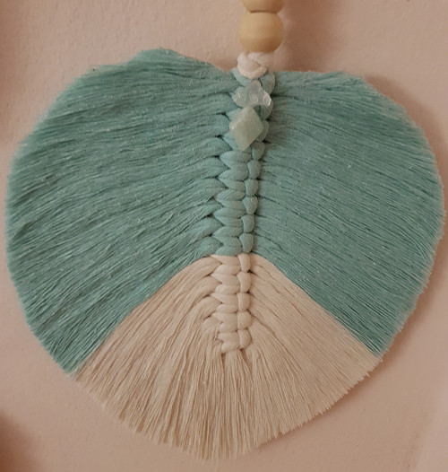 MACRAME DLOUHÉ S JASPISEM pro meditaci, relaxaci — foto 4