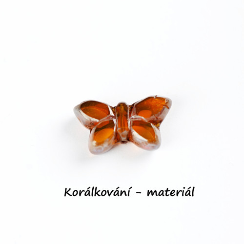 Korálky motýl 2ks — foto 2