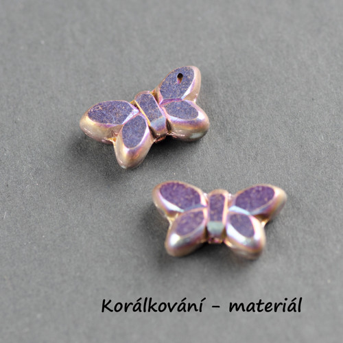 Korálky motýl 2ks — foto 2