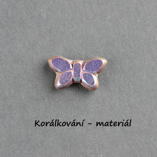 Korálky motýl 2ks — foto 3