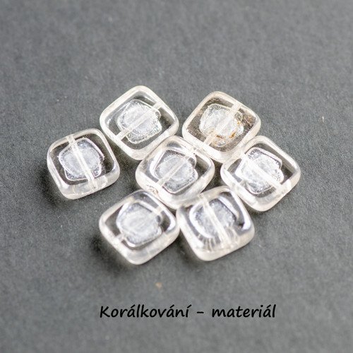 Korálky čtverec 2ks — foto 3