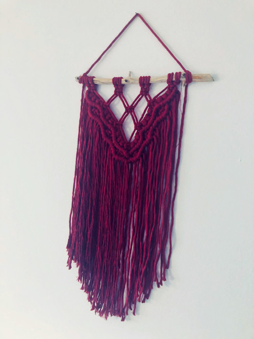 Macramé na větvi dlouhé 29cm — foto 2