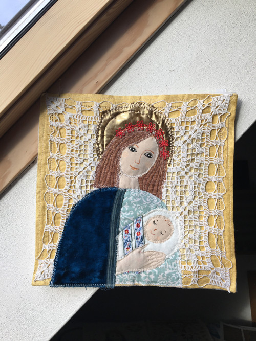 Madona - šitý obraz — foto 3