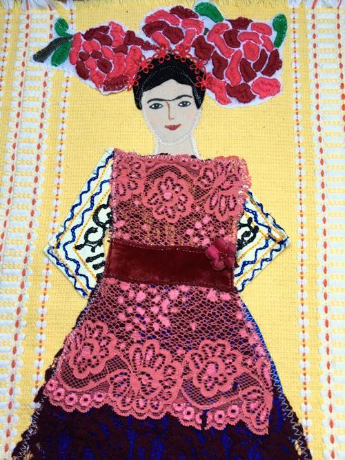 Frida - šitý obraz — foto 3