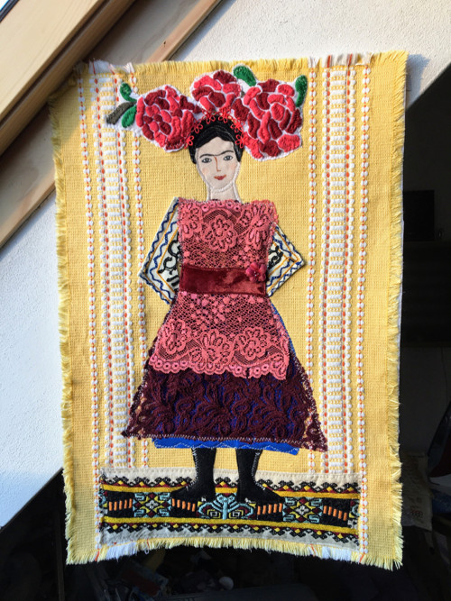 Frida - šitý obraz — foto 4