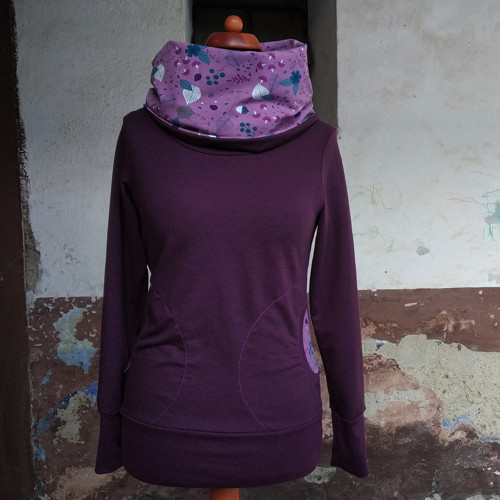 Mikina purpurová - M — foto 2