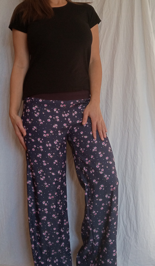 Bavlněné kalhoty Pink Flowers — foto 4