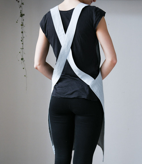 Zástěra Linen Cross BlueStripe — foto 4