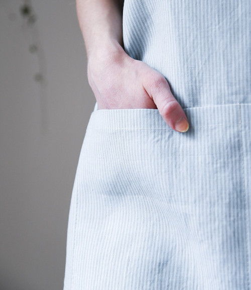 Zástěra Linen Cross BlueStripe — foto 3